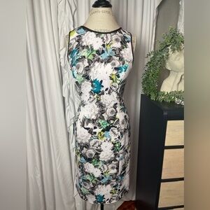 Antonio Melani Floral Midi Dress Size 10